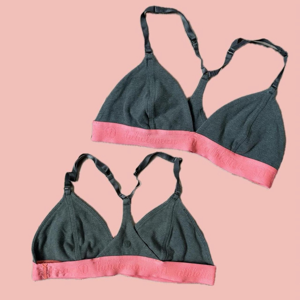 🧡 2 for 10$ Lululemon Pink Khaki Bralette for A/B Cups
